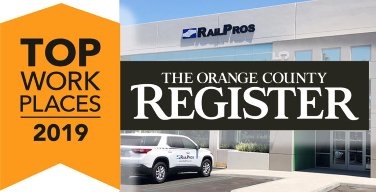 RailPros Voted Orange County Top Workplace