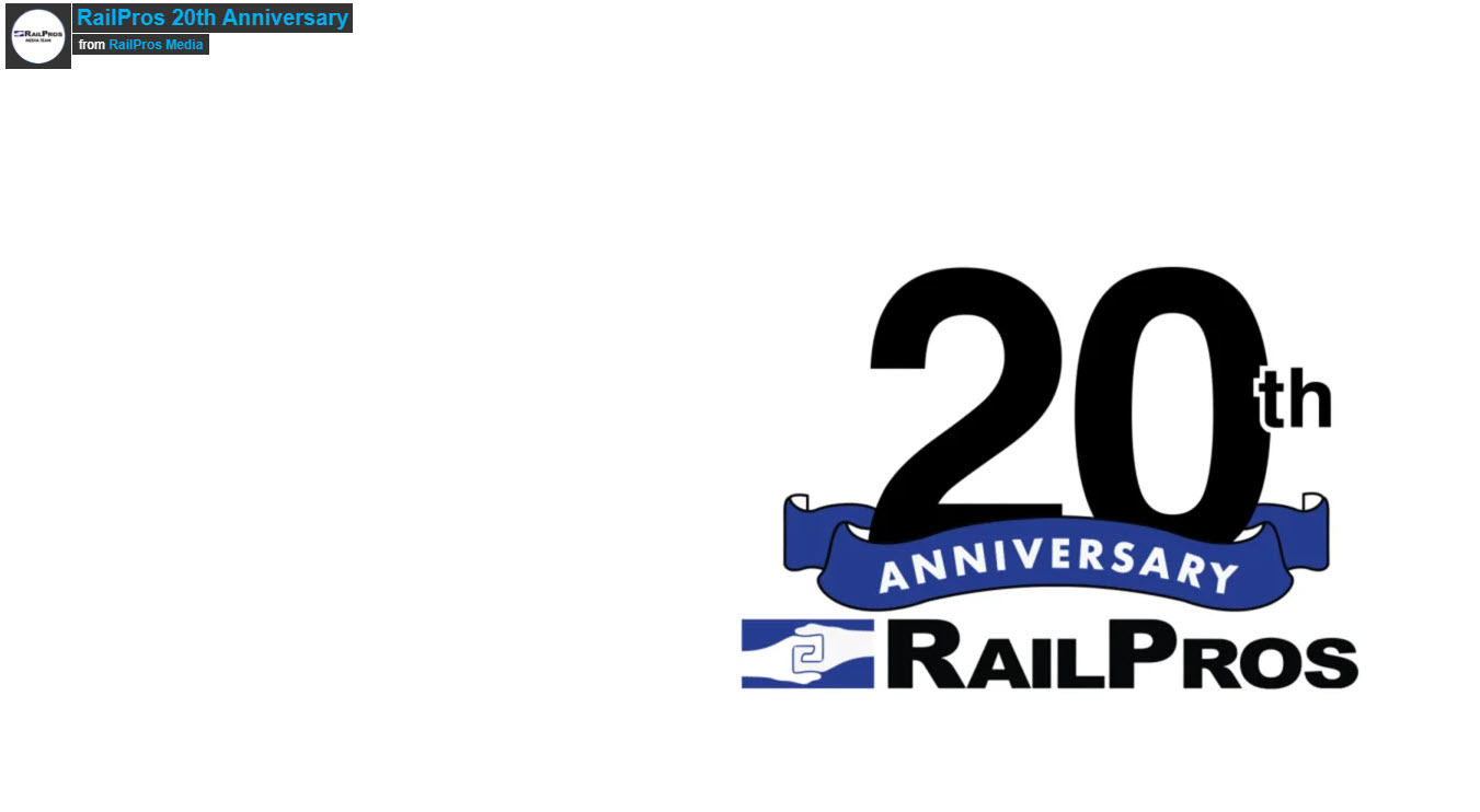 RailPros 20th Anniversary video thumbnail