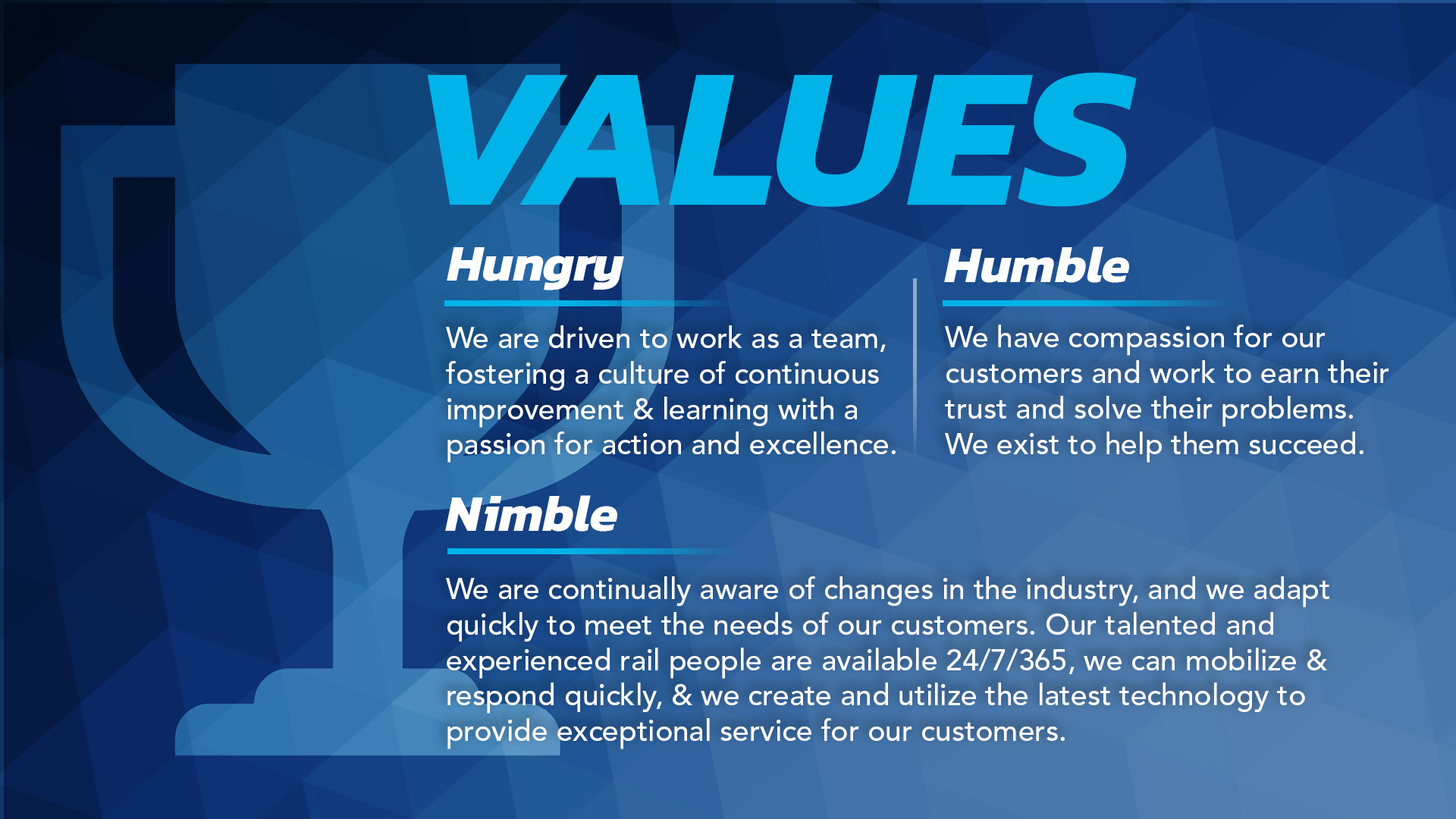 RailPros Values Statement